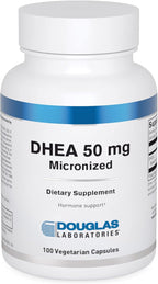 DHEA 50 mg Capsules - Micronized - Hormone & Immune Balance - Non-GMO - 100 Veggie Capsules - Douglas Laboratories
