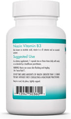 Niacina (Vitamina B3) - Ácido Nicotínico - Complemento Alimenticio 90 Cápsulas