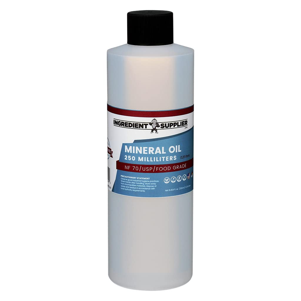 Aceite Mineral USP/NF Grado (250ml) - Vegano - No OGM - Fabricado en EE.UU.