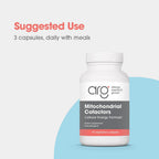 ARG Cofactores Mitocondriales - 300 mg Acetil-L-Carnitina, CoQ10, Vitamina B6 y Magnesio - 90 Cápsulas Vegetarianas