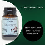 Barlowe's Herbal Elixirs Extracto de 7-Metoxiflavona 250mg | 60 Cápsulas Veganas