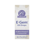 Carlson - E-Gem Oil Drops, 20000 UI Vitamina E, 100% Natural, Hidrata y Nutre la Piel, 59 ml
