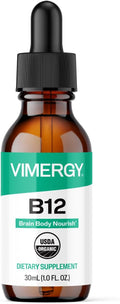 Vimergy Vitamina B12 Líquida Orgánica 2500 mcg - Metilcobalamina y Adenosilcobalamina