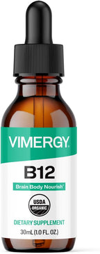 Vimergy Vitamina B12 Líquida Orgánica 2500 mcg - Metilcobalamina y Adenosilcobalamina