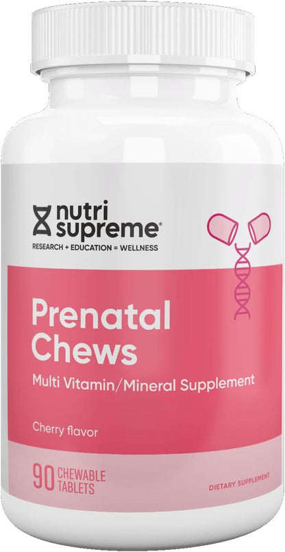 Nutri Supreme Prenatal Vitamin - Vitaminas Prenatales con Metil Folato y Hierro, 90 Cápsulas – Image 4