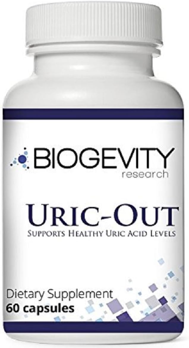 Uric-Out Ultimate Ácido Úrico – 11 Extractos Potentes – Semilla de Apio, Cereza Ácida, Chanca Piedra – 60 Cápsulas