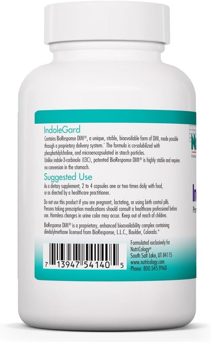 Nutricology IndoleGard - Complejo de DIM BioResponse - 120 Cápsulas – Image 3