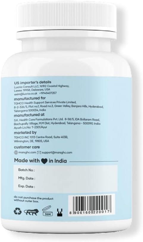Surgemax Cápsulas Naturales con Shilajit y Safed Musli | 120 Cápsulas | Pack de 2