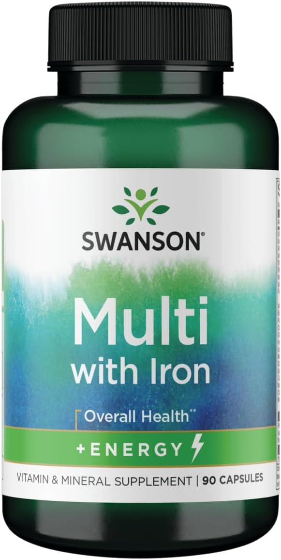 Swanson Active One Multivitamínico con Hierro 90 Cápsulas