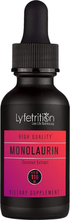 Monolaurin Extracto Líquido 950 mg, 118 ml, 150 Dosis - Lyfetrition