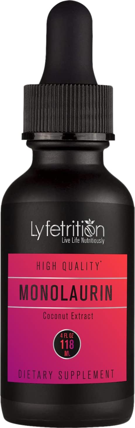 Monolaurin Extracto Líquido 950 mg, 118 ml, 150 Dosis - Lyfetrition