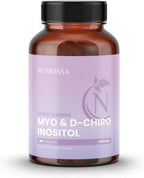 Nutriissa Divine Feminine – Myo-Inositol & D-Chiro Inositol, 40:1 Ratio, 4000 mg + 100 mg, 180 Cápsulas Veganas