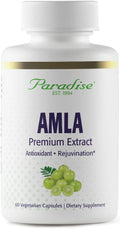 Paradise Herbs Amla – Organic Full-Spectrum Vitamin C, 250 mg, 60 Vegetable Capsules