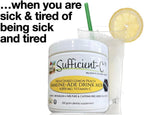 Sufficient-C Lemon Peach Immune-ade & Glutenizer Force Plus Kiwi Strawberry Digestive-ade - Pack Ahorro