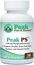 Peak Pure & Natural Peak PS Fosfatidilserina 100 mg - Sin soja - 30 Cápsulas blandas