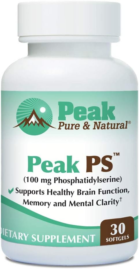 Peak Pure & Natural Peak PS Fosfatidilserina 100 mg - Sin soja - 30 Cápsulas blandas