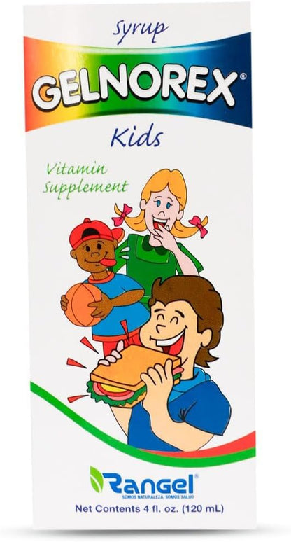Gelnorex Jarabe de Vitaminas B para Niños – Vitaminas B (B6 y B12): Contribuyen al metabolismo energético normal y – Image 1