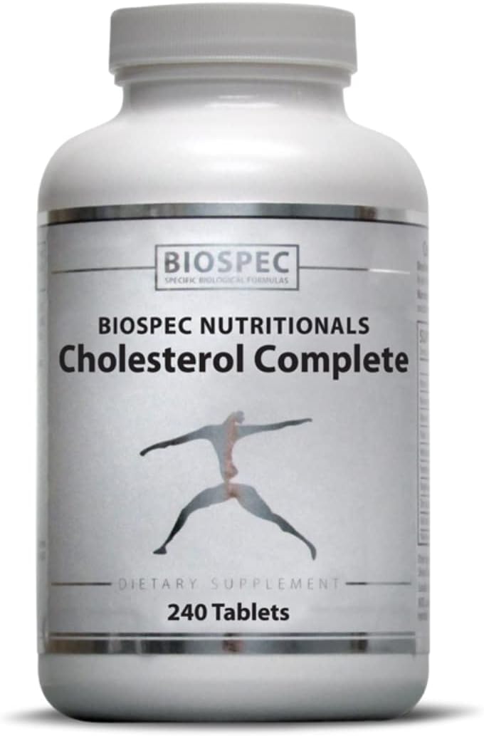 BioSpec Nutritionals Cholesterol Complete - Apoyo Natural para el Colesterol y la Salud Cardiovascular (240 Comprimidos)