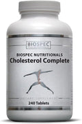 BioSpec Nutritionals Cholesterol Complete - Apoyo Natural para el Colesterol y la Salud Cardiovascular (240 Comprimidos)