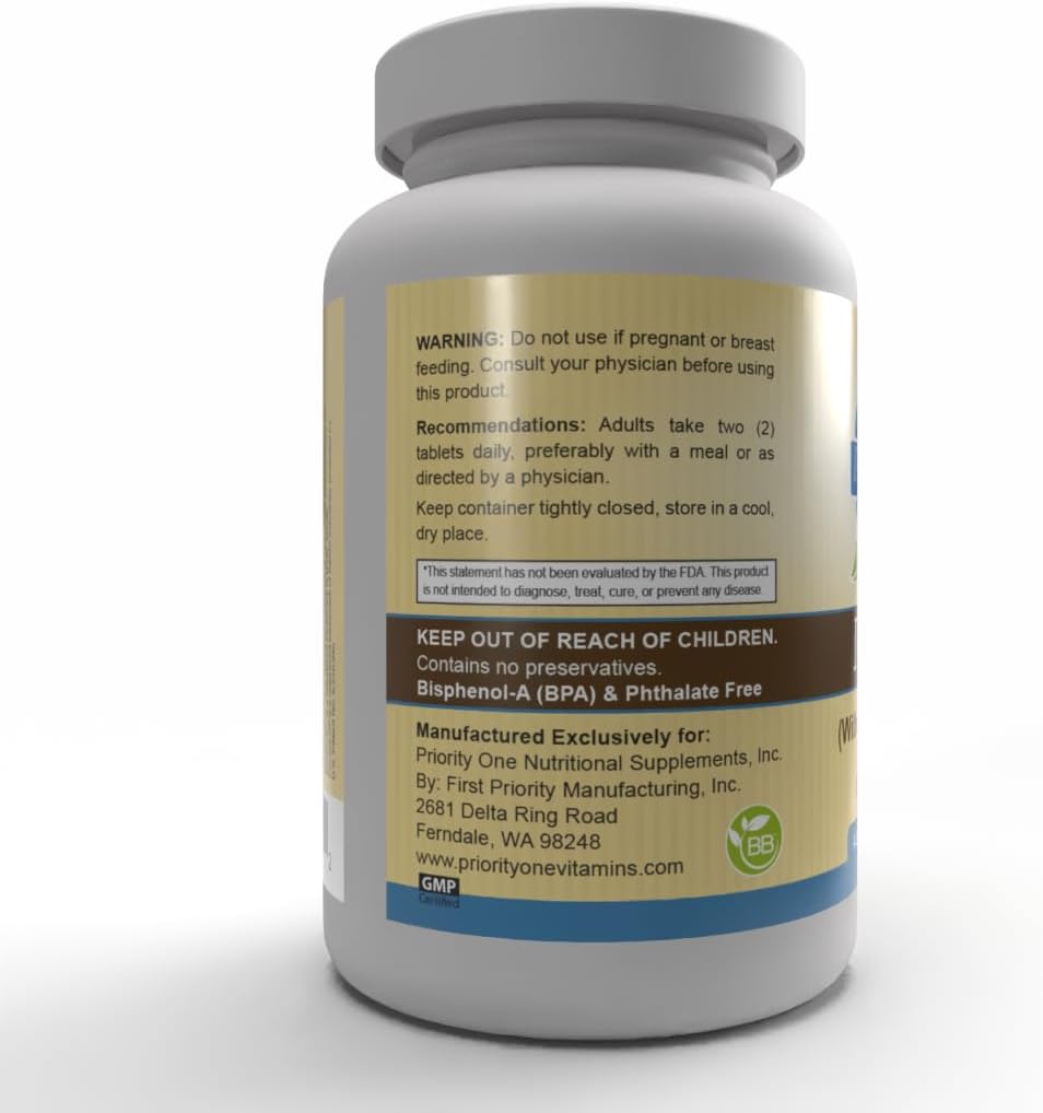 Priority One Vitamins I Comp 60 comprimidos - Apoyo de amplio espectro para la salud ocular y celular