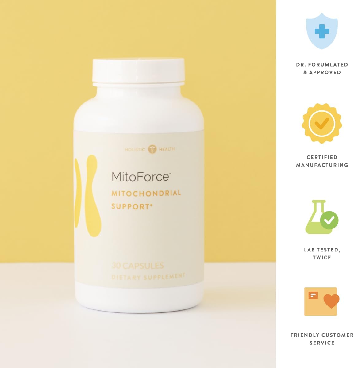 Holistic Health MitoForce Apoyo Mitocondrial 30 Cápsulas