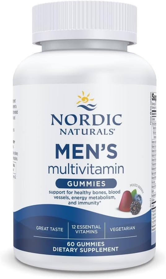 Nordic Naturals Men's Multivitamin Gummies - 60 Gominolas - Sabor Mixed Berry