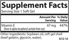 Carlson E-Gems, 100 UI, 250 cápsulas blandas - Vitamina E Natural