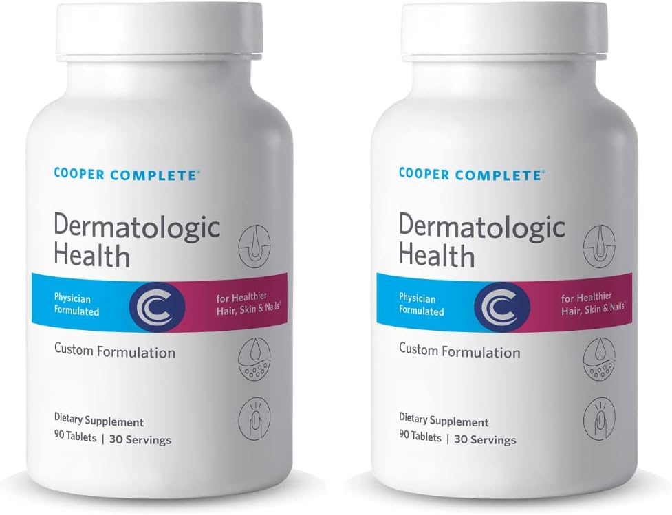 Cooper Complete Dermatologic Health - Biotina para Piel, Cabello y Uñas (2 Paquetes)