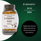 Barlowe's Herbal Elixirs Ácido D-Aspártico 600 mg - 60 Cápsulas Veganas