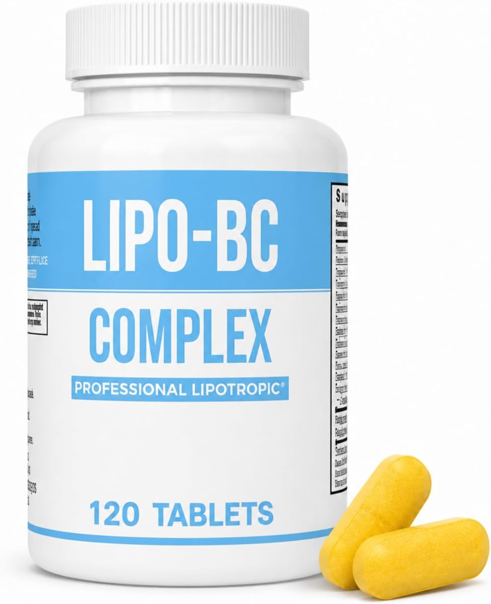 Legere Lipo-BC Complejo B con Lipotrópicos, Vitamina C y D3 - 120 Comprimidos