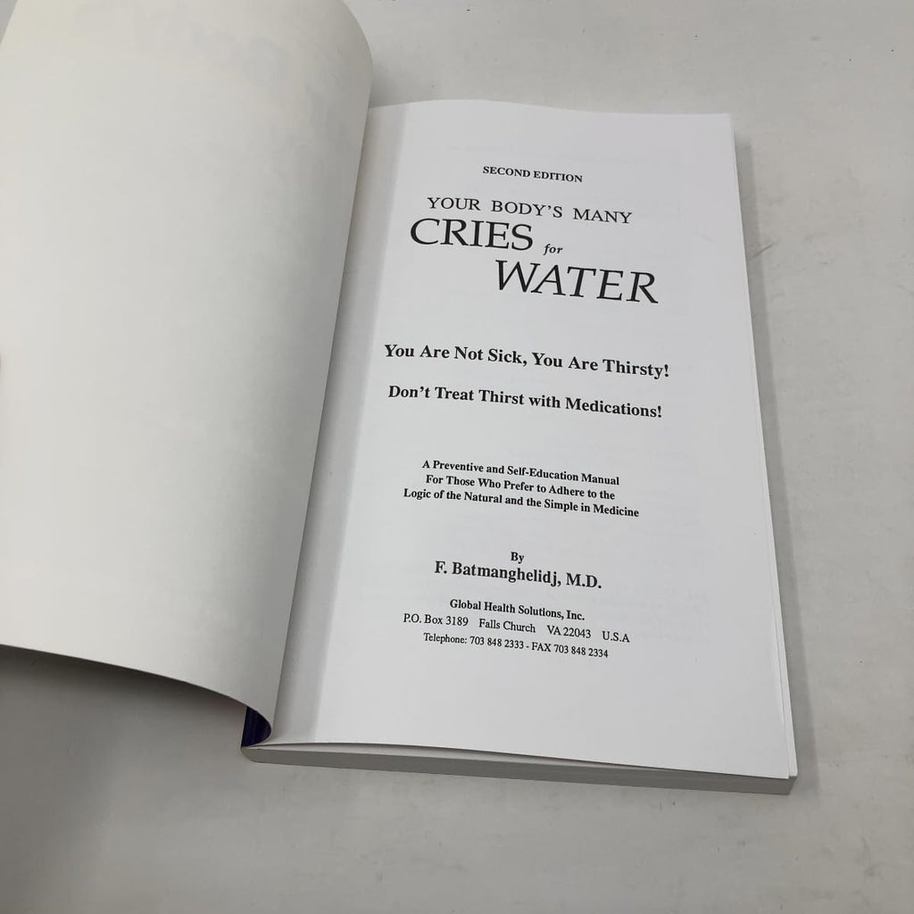 Su cuerpo clama por el agua (Libro de Fereydoon Batmanghelidj)