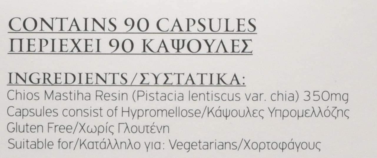 Mastiha de Quíos 100% Natural – 90 Cápsulas de 350mg