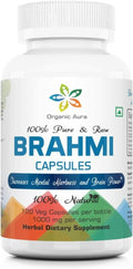 Organic Aura Cápsulas de Brahmi - 120 uds.