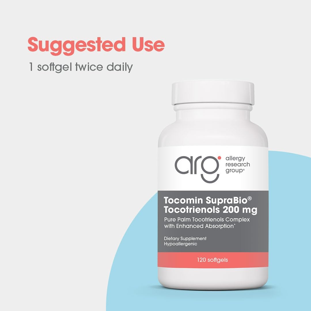 Tocomin SupraBio Tocotrienoles 200 mg - Vitamina E de Palma - 120 Cápsulas Blandas