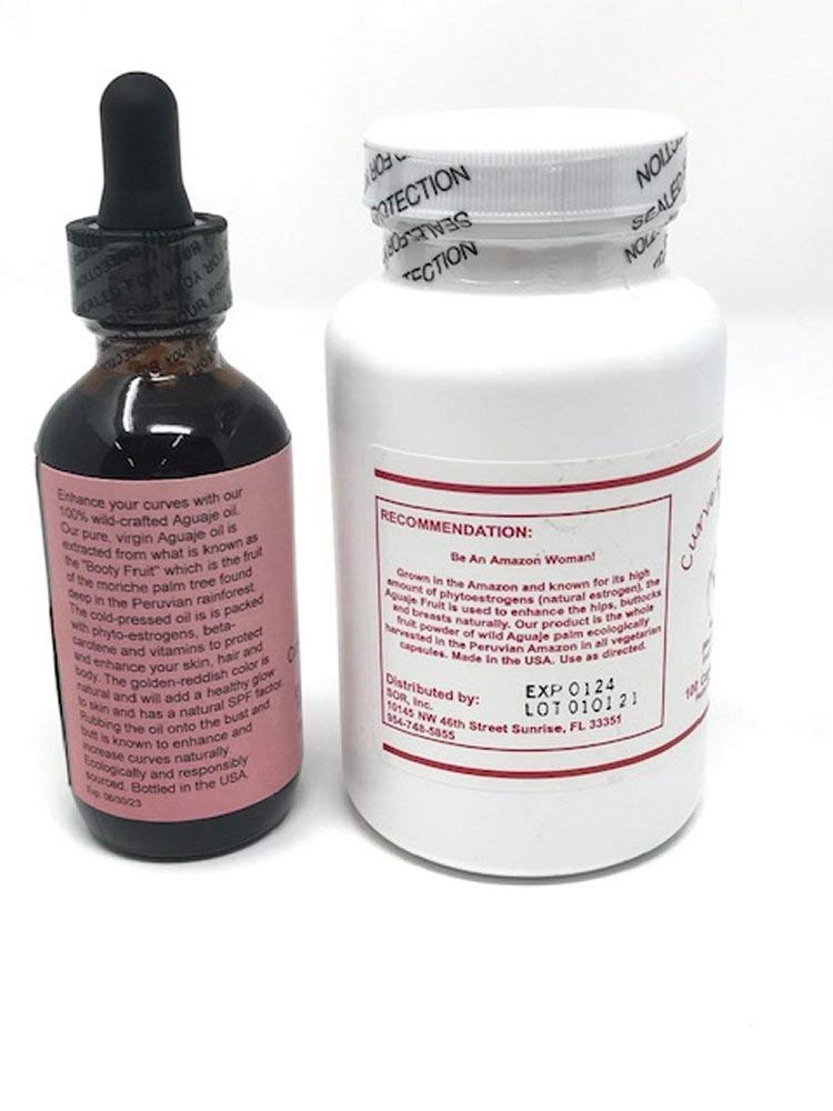 Kit Curve Booster Max de Aguaje - Cápsulas y Aceite para Curvas Naturales