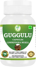 Guggulu (Commiphora Mukul) Cápsulas Vegetarianas, Pack de 2 x 60 Cápsulas