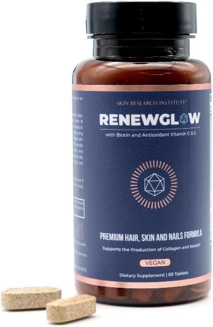 Renewglow Biotin 5000mcg – Complemento para Cabello, Piel y Uñas con 27 Nutrientes