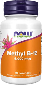 Metil B-12 5000 mcg - 60 Comprimidos Sublinguales - NOW Foods
