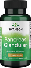 Swanson Glándula Pancreática Cruda 500 mg 60 Cápsulas