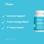 Minimo Nutrition Complete Multivitamin + Immunity Boost, 60 Cápsulas