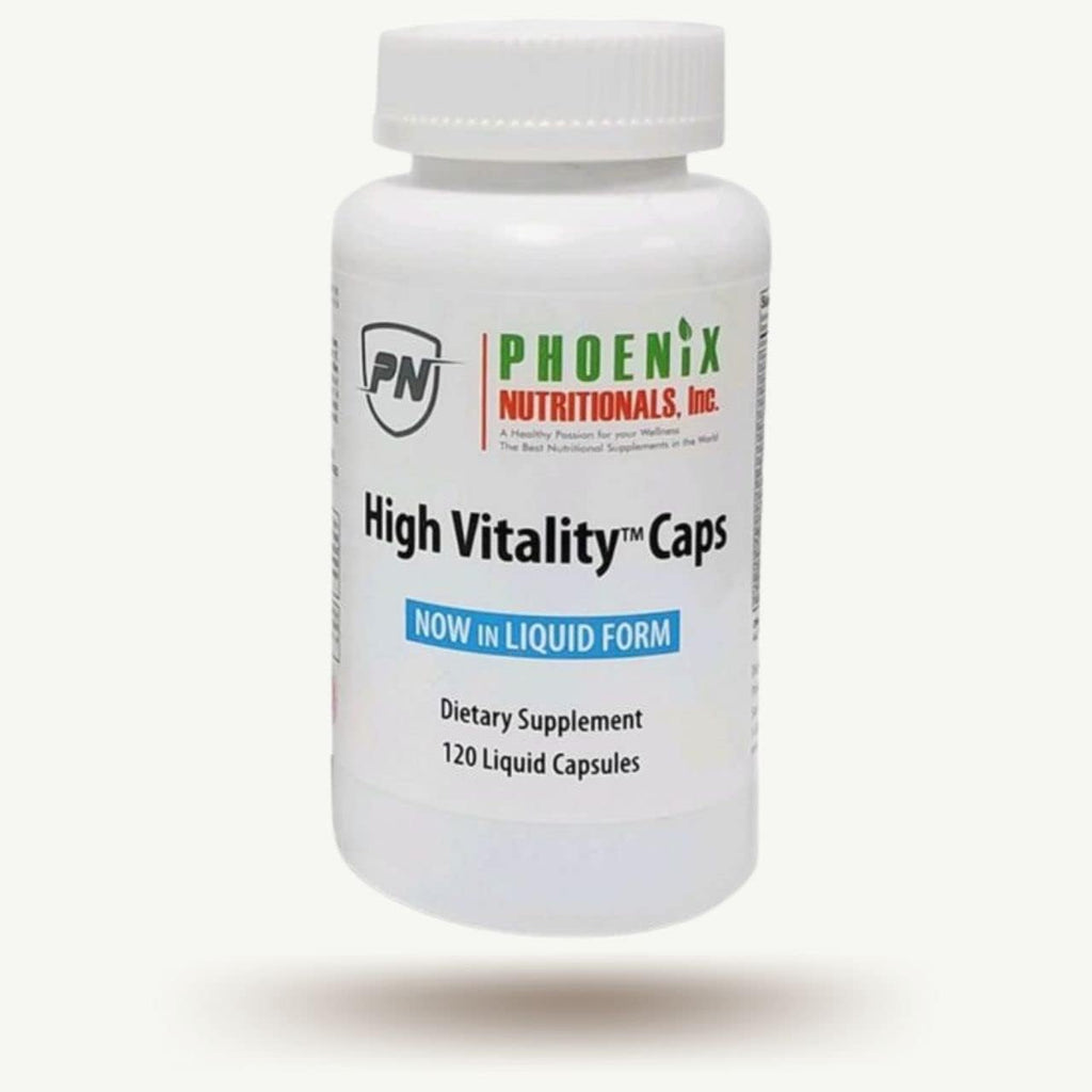 High Vitality Multivitamin and Mineral Full Spectrum Gel Easy Swallow Caps Absorption Potency Liquid Essential Nutrient Hair, Skin, Nails, Adrenal, Brain Support Blend, 120 Cápsulas