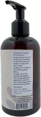 Aceite de Salmón Salvaje de Alaska para Perros y Gatos - Suplemento Omega 3 con EPA y DHA Natural para Piel, Pelaje, Articulaciones, Cerebro y Corazón (236 ml)