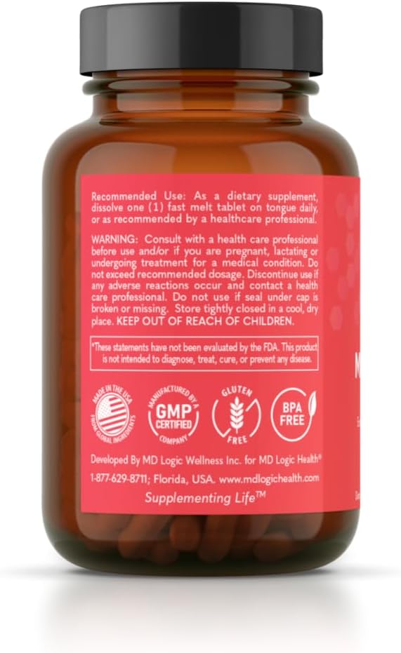 MD Logic Health Methyl-B12 5000 - 60 Comprimidos de Disolución Rápida - 100% Vegano