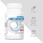 Omvi Formulas DIM Ultra 350mg 60 Cápsulas con Extracto de Brócoli y BioPerine