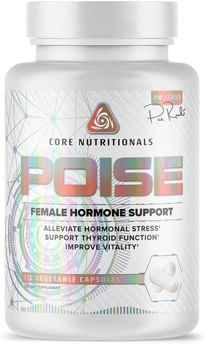 Core Nutritionals Poise Female Hormone – Magnesio: Contribuye al funcionamiento normal del sistema nervioso y a la – Image 1