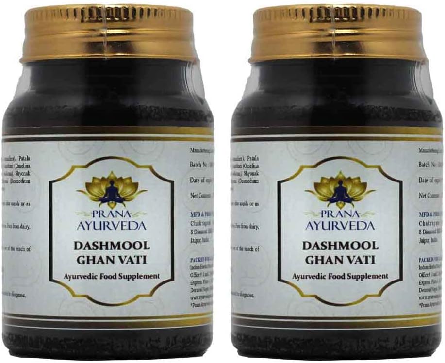 Prana Ayurveda Dashmool Ghan Vati (Dashamula) - 180 Comprimidos (Pack de 2)