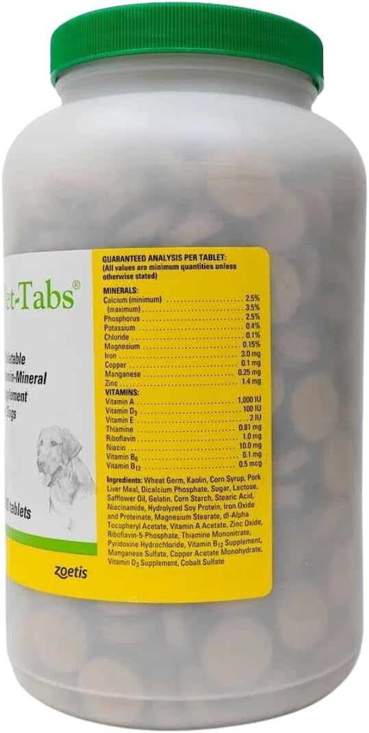 Pet Tabs para Perros - 500 Comprimidos Masticables