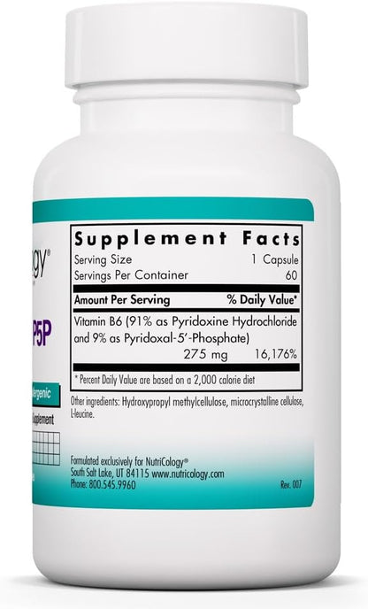 Piridoxal-5-fosfato (P5P) de Nutricology - – Contribuye al funcionamiento normal del sistema nervioso. – Image 2