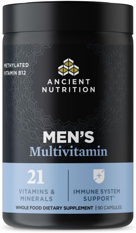 Ancient Nutrition Multivitamínico Diario para Hombres, 30 Comprimidos
