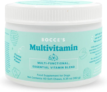 Bocce's Bakery Multivitamínico para Perros - Masticables Diarios Multi-funcionales con Mezcla de Vitaminas Esenciales, Sabor – Image 1
